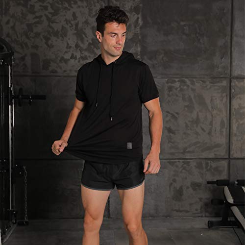 Cot-Oath Mens Workout Sweatshirt Athletic Hoodies - Stylish Gym Running Hoodies Lightweight Pullover4