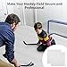 Tideme 16 PCS Hockey Floor Tiles Mats, 9.8 x 9.8 Inches Dryland Synthetic Ice Tiles for Hockey Floor, Hockey Mats, Hockey Training Equipment Boards for Shooting Outdoor, White