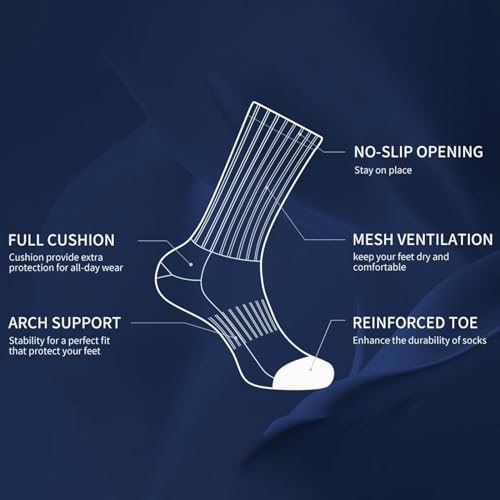 Men's Basketball Socks Solid Color Short Socks Mens Athletic Crew Socks Wicking Cushioned Work Socks 5 Pack3