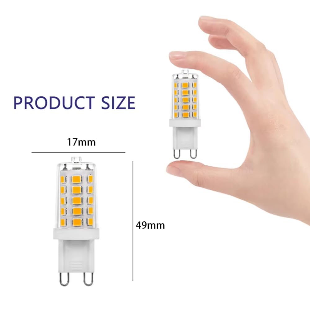 10 sztuk G9 Lampa Możliwość Przyciemniania 5W PC Ceramiczna bez migotania 2835SMD 32Leds Lampada Żarówka Led Do Oświetlenia Domu Ciepły Biały