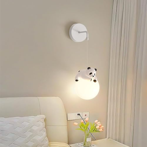 Applique murale câblée pour chambre d'enfant, impression 3D, boule de lune, chambre à coucher,...