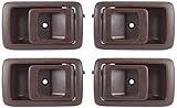 Garage-Pro Interior Door Handle Set Compatible with 1987-1991 Toyota Camry, Fits 2001-2004 Toyota Tacoma, Fits 1996-2002 Toyota 4Runner Brown Front and Rear, Driver and Passenger Side