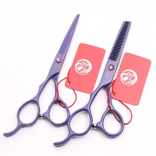 WYGC Scissors Friseurscheren Haarschere Haarschneideschere Linkshänder-Serie Scharf Salon-Stylist-Schere Linke Hand Haarschnitt-Tool-Kit Friseurschere Cover