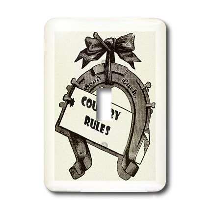 Couvercle d'interrupteur de lumière 3dRose pour remplacer une plaque blanche par un motif cheval