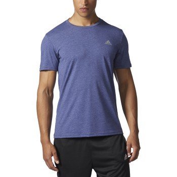 Tシャツ・カットソー Adidas Cotton-Blend Knitted T-Shirt Adidas Men's Knitted T-shirt in Night Indigo adidas
