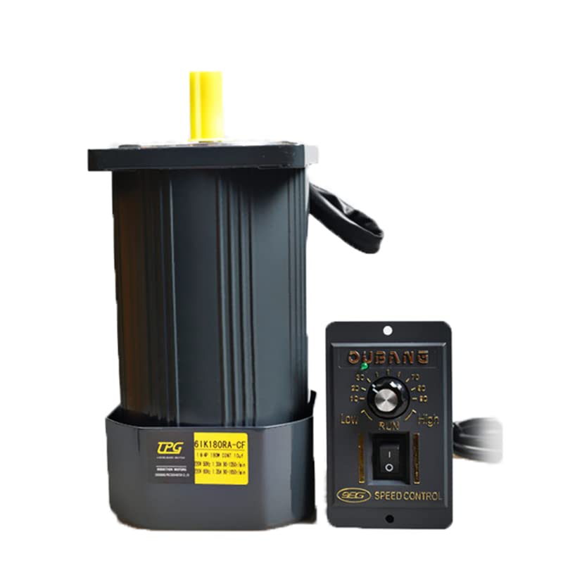 Davitu AC Motor - 180W 220V AC optical axis speed control motor 6IK180RA-CF + speed governor - (Speed: Shaft 12mm)