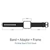 Simpeak Bands with Frame Compatible with Fitbit Blaze, Silicone Replacement Band Strap with Stainless Steel Frame Case Replacement for Fitbit Blaze, Large, Black #5
