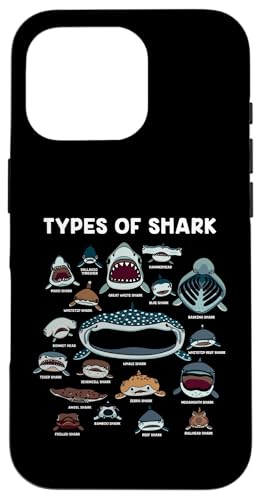 Shark Faces – Type of Shark – Shark Faces of All Kind Custodia per iPhone 16 Pro