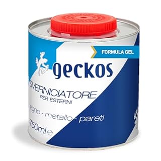 GECKOS Sverniciatore Metallo legno Formula In Gel 750 ML Universale Professionale Sverniciatore Per Legno Metallo e Muro Togli Vernice ad Alta Efficacia per Smalti e Idropitture