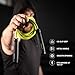 1LB Weighted Jump Rope for Men Women, Hererope Heavy Jumprope with Metal Handle & Smooth Spin Bearings, Non-Slip Grip, Jump Rope for fitness, Intense Workouts, Muay Thai, MMA & HIIT Workouts (Black-Green)