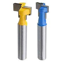 1/4" Shank Keyhole Router Bit Set T Slot Cutter Router Bit Set T Track Router Bits | 3/8" & 1/2" Hex Bolts Heads