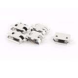 uxcell a15080400ux1037 Micro USB Female Socket 180 Degree 5-Pin Jack Solder Connector (Pack of 5)