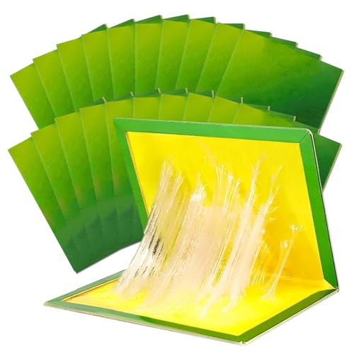 20 Stück Klebefallen Extra Stark 21x31cm Klebefalle mit Starke Haftung Klebeband Haftend Einfach zu Bedienen für Drinnen Draußen Büro Küche Haus Garten