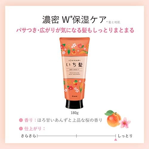 Amazon いち髪 濃密w保湿ケア トリートメント 180グラム X 1 いち髪 ビューティー 通販