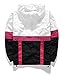 AITFINEISM Men's Lightweight Windbreaker Jacket Casual Zip Up Jackets With Hooded (Medium, White-Black)