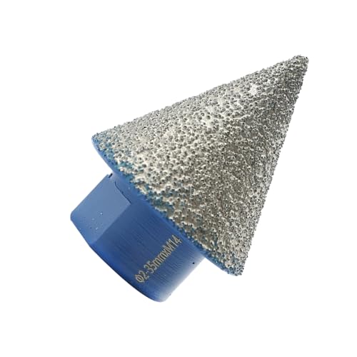 Namvo Diamond Chamfering Cutter, 2 – 35 mm Diamond Finger Cutter with M14 Thread for Enlarging, Polishing and Chamfering Existing Holes