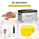 SDKEHUI Tragbare Gefrierbox Minikühlschrank Elektrische Kühlbox 12V/24V, Auto Kühlbox 30 L Kühlbox Elektrisch -20℃ ~20℃ Kompressor Kühlbox, für Auto, LKW, Boot, RV mit Griff