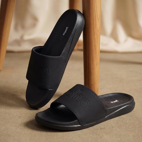 Image of YOHO Drystep Sliders for Men | Waterproof Monsoon Footwear & Rainy Sandals | Skin Friendly Adjustable Strap