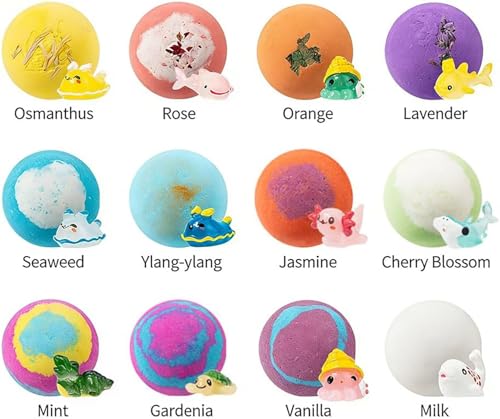 Bulle de bain effervescente colorée avec animaux mignons cachés