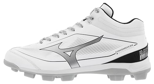 Mizuno Men's Cushionrevo Diamond Mid TPU Spike Baseball Cleat