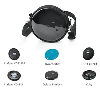Amazon | ポータブルCDプレーヤーケース、CDヘッドフォンと