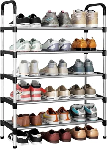سكاي-تاتش رف احذية، منظم خزانة الاحذية، تخزين احذية من 5 طبق...