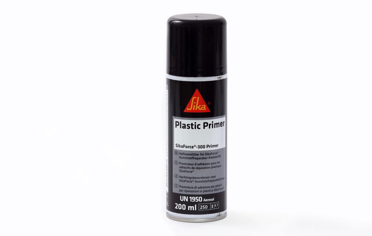 SIKA - Adhésif automobile - Apprêt SikaForce-300 - Transparent - 200 ml | Pour colle plastique 2K sur la voiture - Pour prétraitement des surfaces adhésives - Apprêt transparent en spray