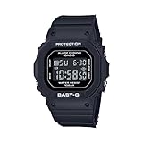 Casio BGD565-1 Women's Classic Black Alarm Chronograph Baby G Shock Watch
