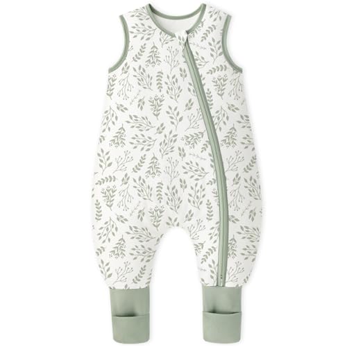 Yoofoss Schlafsack Baby mit Füßen Socken 1.5 Tog Herbst Winter...