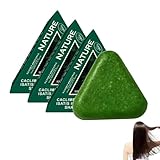 Nature Triangle Shampoo Bar, Nature Seven Green Shampoo, Pflanzliches Festes Shampoobar, Sanfte...