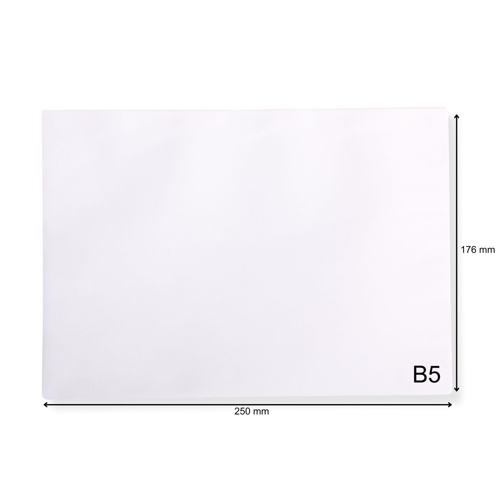 1000 Stück Versandtaschen Briefumschläge B5 weiß Haftklebung 176x250 mm HK ohne Fenster