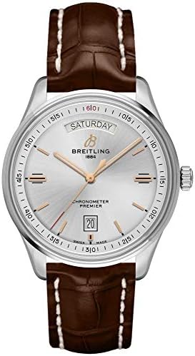 Breitling Premier Day Date Silver Dial Men’s Watch A45340211G1P2