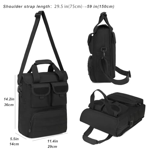 ArcEnCiel 12.9-14 Inch Laptop Tactical Messenger Bag Men MOLLE Sling Pack Briefcase Gear Handbags Utility Carry Satchel2