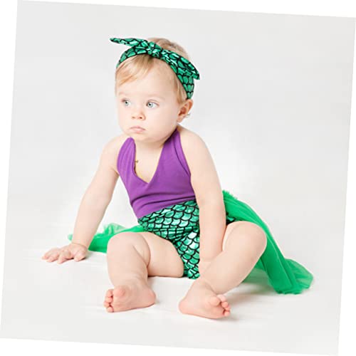 KOMBIUDA 1 conjunto de vestido de sereia, roupas modernas, fantasia de tutu de fada, vestido de tutu