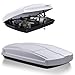 DOPERFE Roof Cargo Box, Waterproof Hardshell Roof Storage Box, Security Lock, ABS and PMMA Premium Materials, Dual Sided Openings, 15.5 Cubic Feet of Storage Space (15.5 Cubic Feet-White)