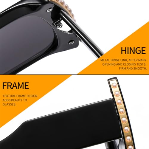 Lunettes de soleil contre les reflets UV400 grand format rétro chic - 3