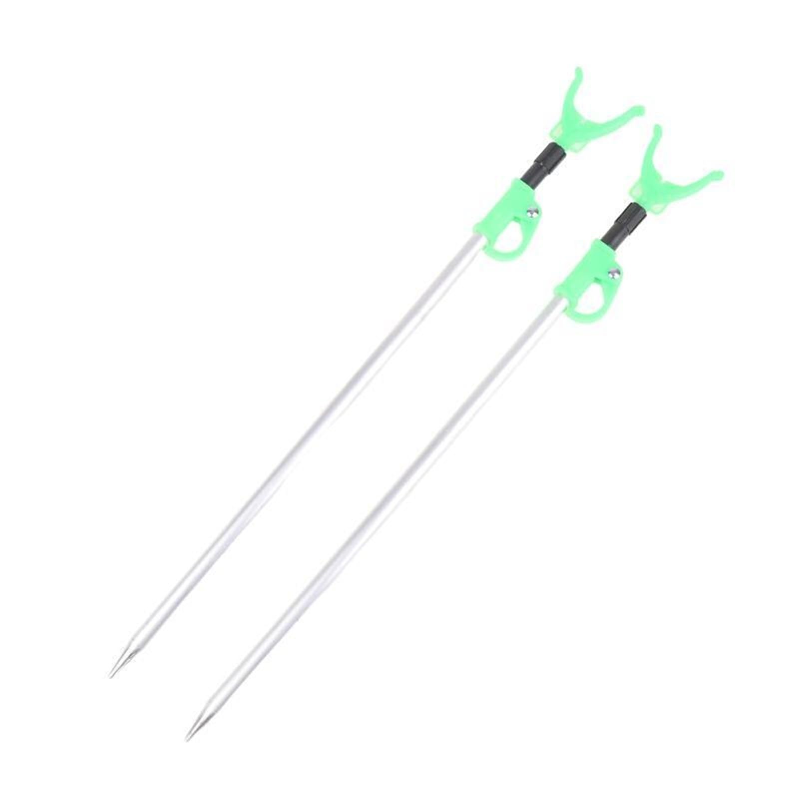 XCTDSVAH Rod Rests Fishing 1/2Pcs Aluminum Alloy Telescopic Fishing Rod Holders Fixed Frame Bracket With Sturdy Pole Stands(2Pcs)