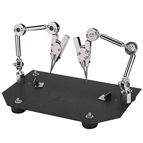 Haofy Helping Hands Soldering Station, Auxiliary Work Clip Jewelry Welding Fixture Table Clamp, Soldering Stand with Dual Clips for Welding, Jewelry by Haofy - Used condition - US$33.91