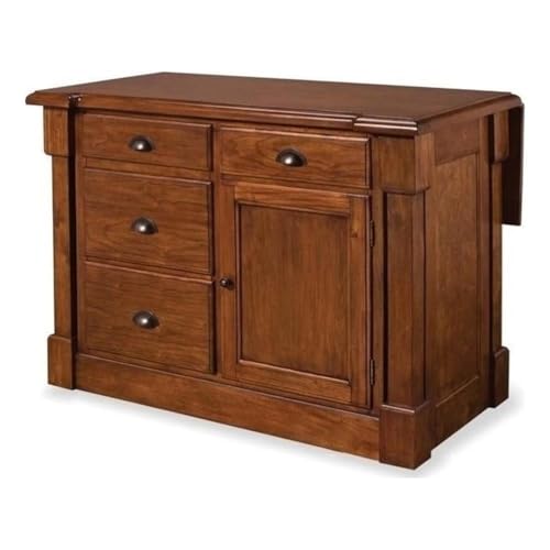 BOWERY HILL 36" x 48" Wood Kitchen Island with 4