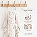 Konssy 2-Pack Muslin Nursing Cover Up for Breastfeeding Moms with Rigid Hoop, 100% Cotton, Lightweight & Breathable Breastfeeding Cover, Adjustable & Comfort