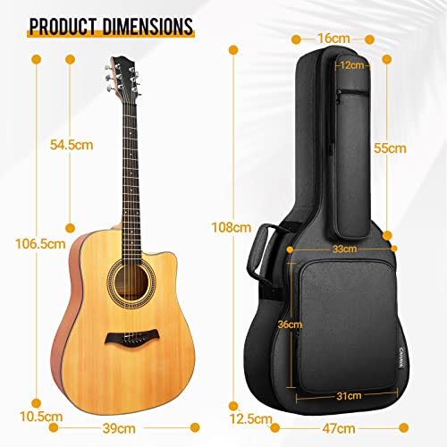 CAHAYA Sac de Guitare étanche 18 mm Sac de Guitare - Les Beatles, Paul McCartney, John Lennon, RIngo Starr, George Harrison CAHAYA Sac de Guitare étanche 18 mm Sac de Guitare – Image 3
