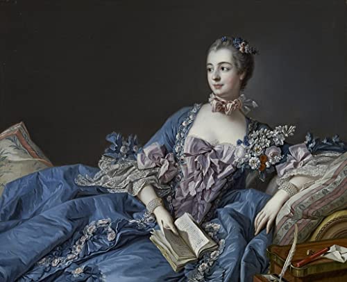 Affiche marquise de Pompadour pour salon élégant de style français