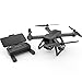 NAMFZX Drone électronique Anti-tremblement RC sans Brosse 4K GPS HD Caméra aérienne Avion Positionnement du Flux Optique Avion télécommandé Deux Batteries Rechargeables
