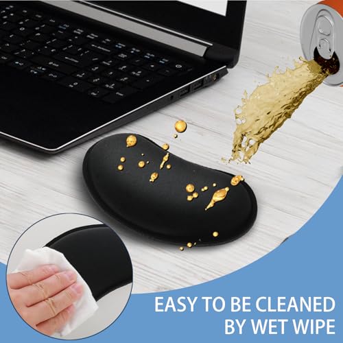 2 Stk Handballenauflage,Maus-Handgelenkauflage,Ergonomisches Mousepad,Mouse Wrist Rest,Rutschfest Handauflage Maus mit Memory-Schaum,zurentlastung Handgelenks,Gelkissen Mousepad für Büro Schule Zuhau