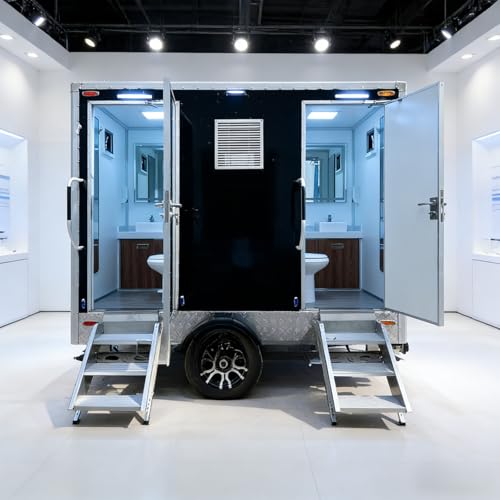 Portable Bathroom Trailer with Shower and Toilet