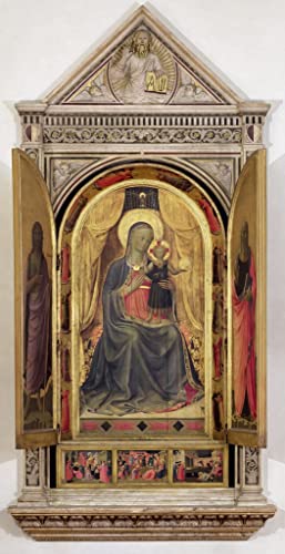 Art Mural la Vierge et l'enfant Fra Angelico Poster Graffiti Grand Format