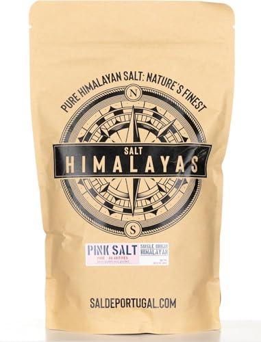 Sal Rosa del Himalaya Recarga 800 g – Cristales de Sal Gema Gruesa – Natural y Sin Refinar – Ideal para Cocinar y Condimentar