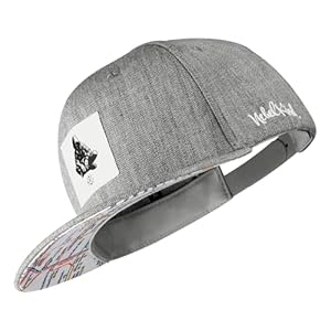 Nebelkind snapback-cap Berlin grijs, heren dames unisex, one size, maat verstelbaar, hoogwaardige baseball-pet, streetwear-stijl, retro, baseballpet met rechte klep, trendy