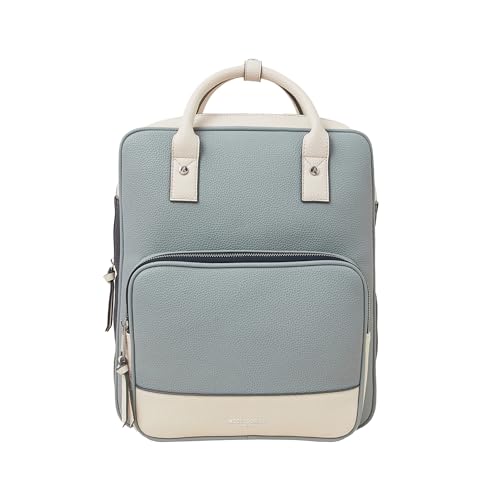 Image of Accessorize London Women's Faux Leather Pocket Handle Backpack With 12 inch Laptop Sleeve