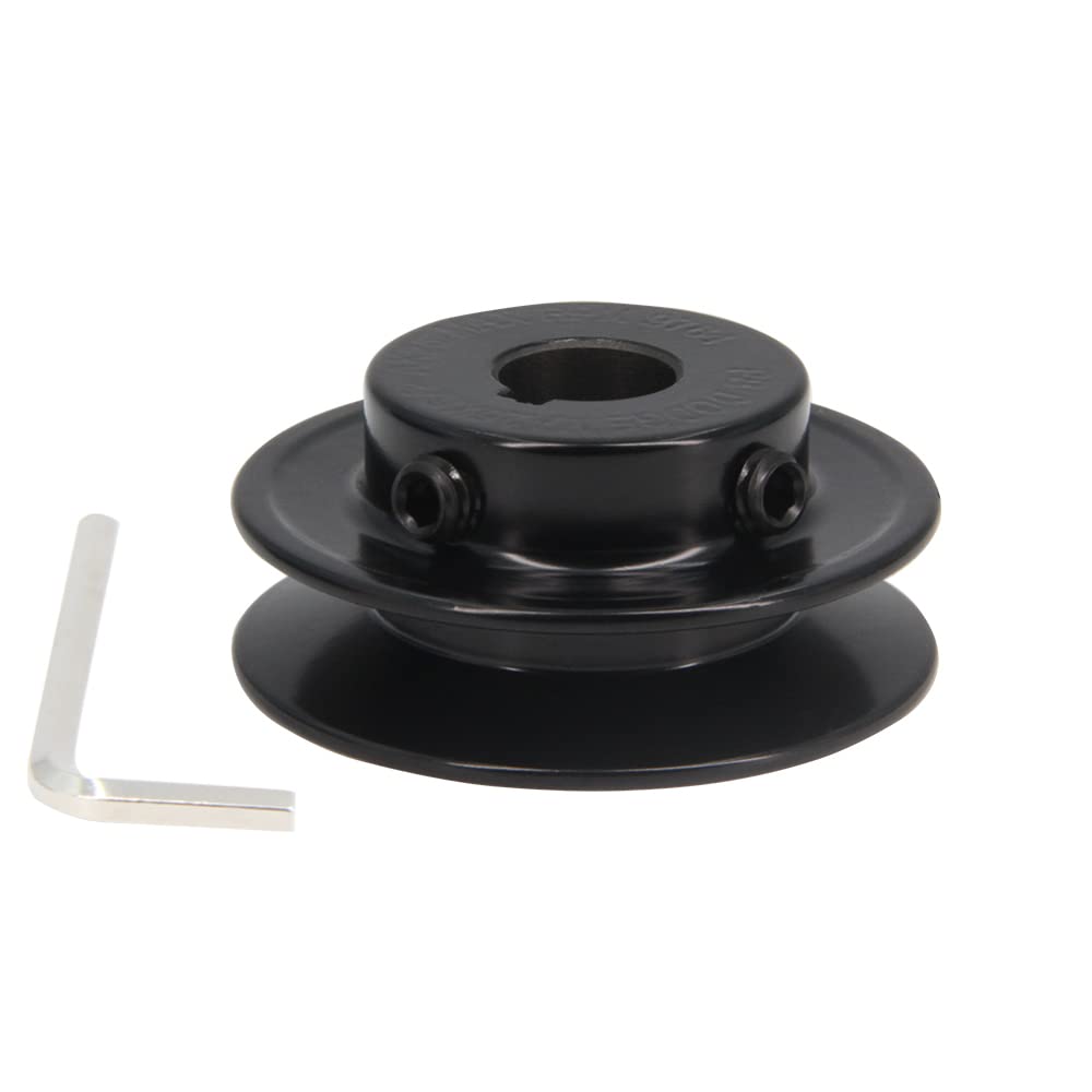 AK20-1/2" Bored Single Groove Web Sheaves 2.0" OD 1/2"Bore V-Belt Sheave Cast Iron Belt Pulley for V-Belt(AK20-1/2", Single Groove) — Amazon image 15